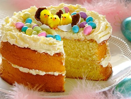 Easter Basket with Eggs