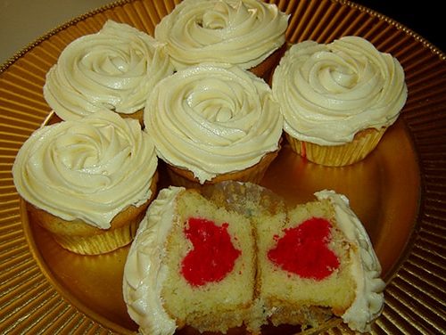 Hide Away Hearts Cupcakes