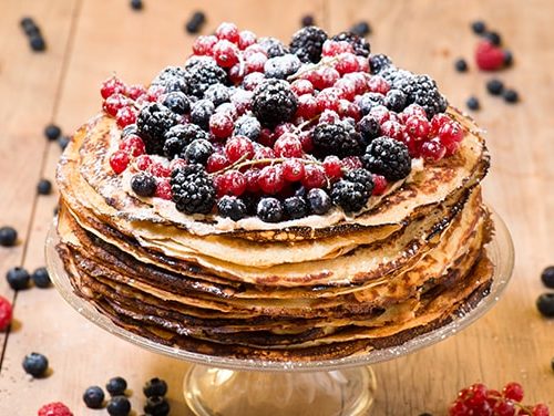 Pancake Tart with Red Fruits