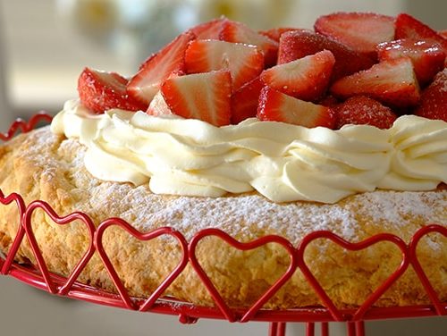 Strawberry Scone Cake