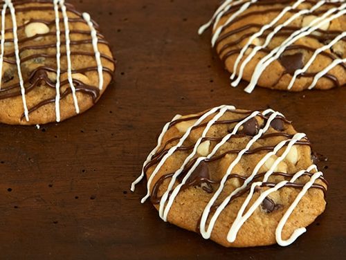 Zebra Chocolate Chip Cookies