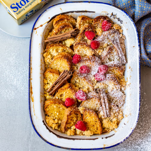 Milk Tart French Toast Breakfast Bake