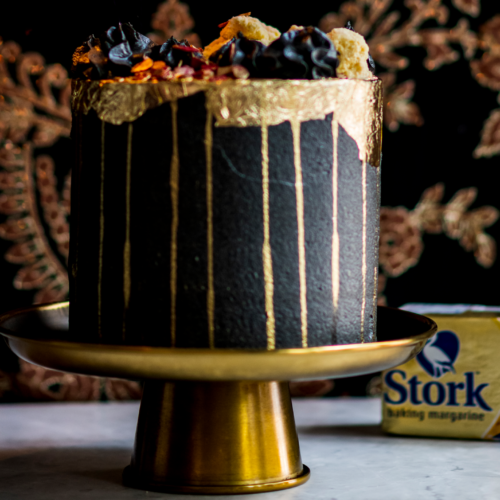 Double Fudge Burfee Cake