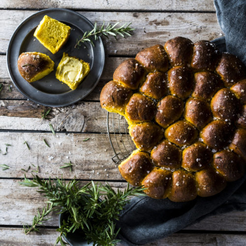 Butternut Rolls with Rosemary and Sea Salt