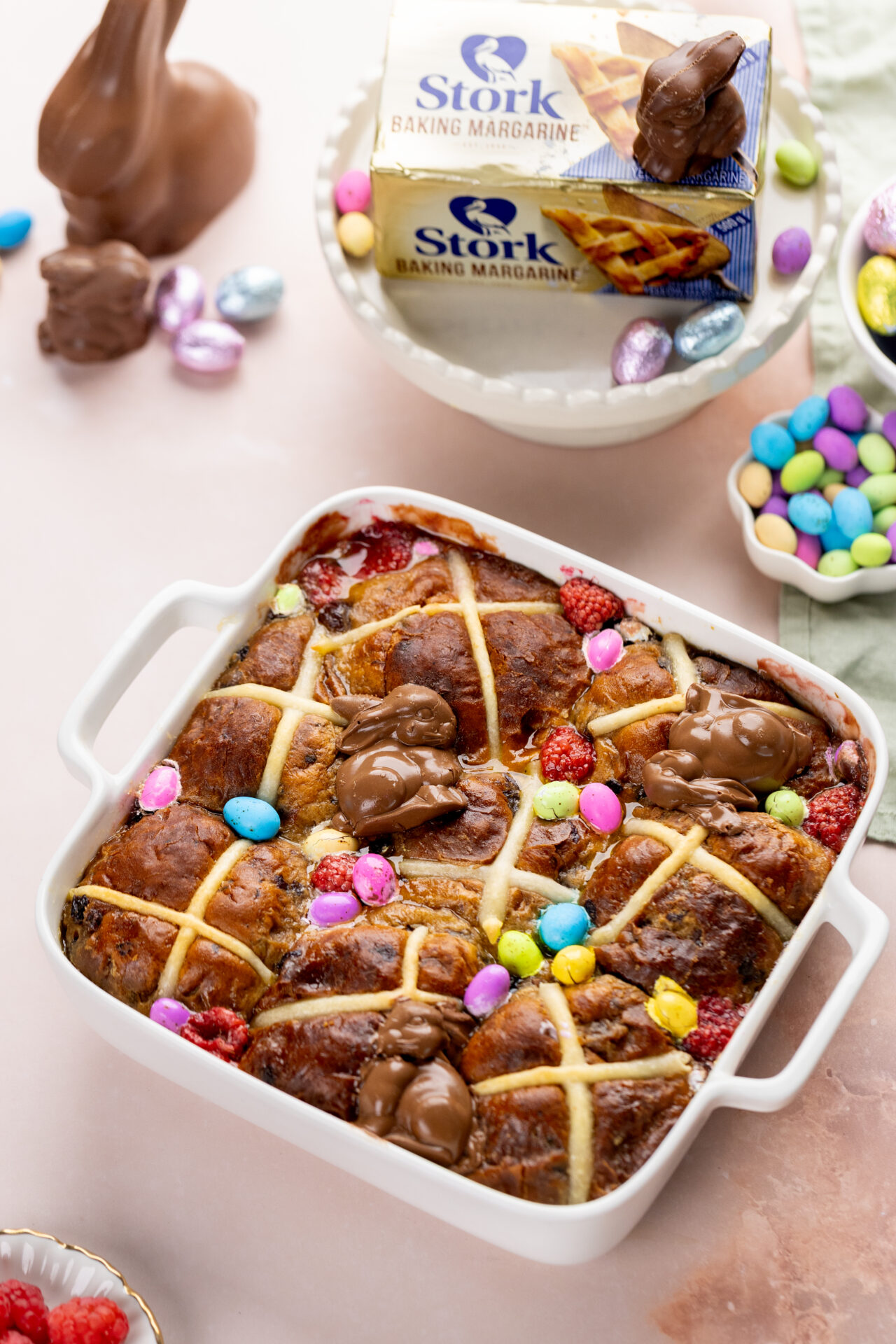 Stork - Hot Cross Bun Bread Pudding-2 Stork - Hot Cross Bun Bread Pudding-2